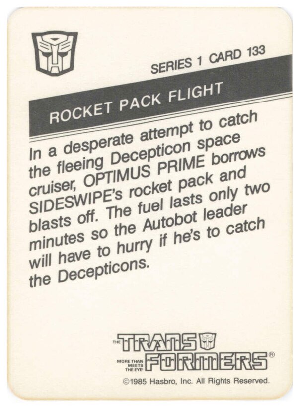 Daily Prime   Optimus Prime Rocket Pack Action Card 133  (2 of 3)